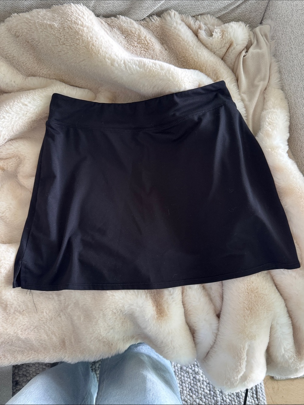 Tranquility by Colorado Clothing Black Athletic Skort with Side Slit